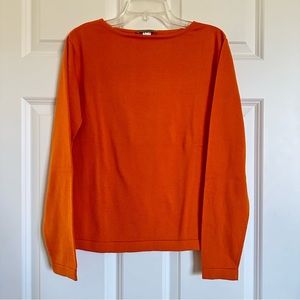 Paul Stuart Orange Boatneck Sweater